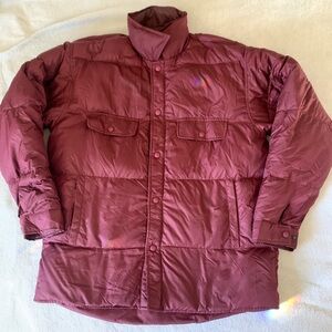Land’s End Burgundy Puffer Jacket